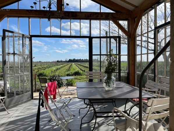 Dining - Mas de Charme Avec Piscine à Beaucaire (Beaucaire)