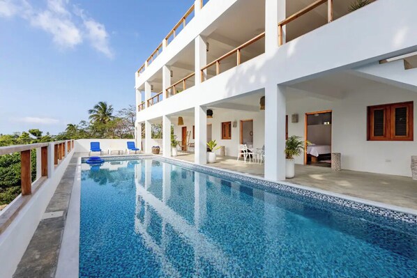 Exclusive Villa, Multiple Bedrooms, Ocean View | Terrace/patio - Casa flor vista al mar (Las Galeras)