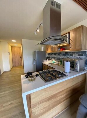 Private kitchen - Alojamiento Romántico con Jacuzzi Privado (Guatape)