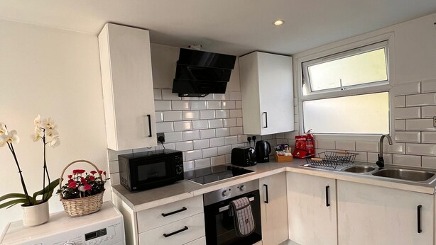 Private kitchen - Luxury Modern Cabin, (Grays)