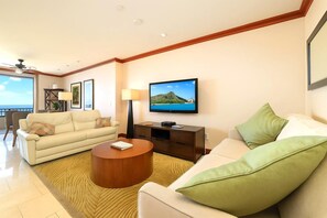 Condo (2 Bedrooms) | Living room | TV