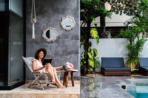 Terrace/patio - Host 24 ppl, Beach & Centro Tulum 1 mi away (Tulum)