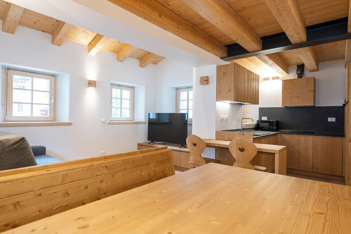 Superior Chalet, Mountain View | Premium bedding, down comforters, laptop workspace, blackout drapes