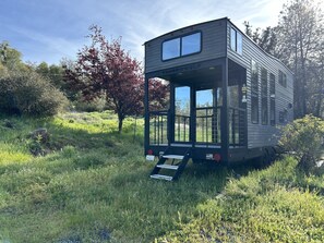 Exterior - New tiny house near Grass Valley on shared 5 acre wooded lot! Hot tub access! (Rough and Ready)