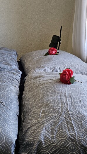 1 chambre, lit parapluie, Wi-Fi, draps fournis