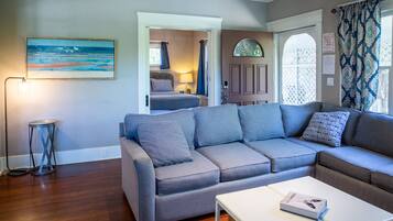 Smart TV, foosball, books