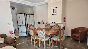 Condo, 1 Bedroom, Terrace, Garden View | Interior - Guest Apartment Within a Villa in Lagonissi (Kalyvia Thorikou)