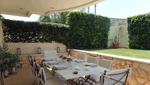Condo, 1 Bedroom, Terrace, Garden View | Terrace/patio - Guest Apartment Within a Villa in Lagonissi (Kalyvia Thorikou)