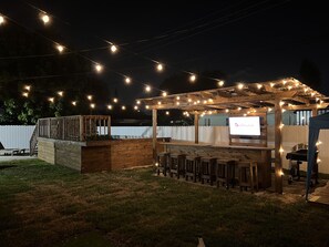 Terrace/patio - Modern Home in Miami Gardens with Gazebo, Fire Pit, and Pool (Miami Gardens)