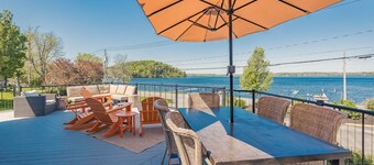 Rustic Lakeside Mansion w/ Outdoor Kitchen & Minutes To Track