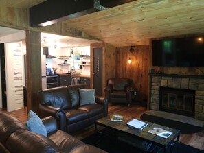 Smart TV, fireplace, video games, books - POND IN THE PINES CABIN -COMPLETELY RENOVATED ON 27 ACRES - POND-HOCKING HILLS (McArthur)