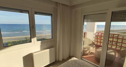 Luxury villa on the beach first line ,with yard BBQ and everything  you need