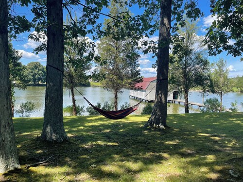 Unplug and unwind at your Leonardtown waterfront vacation home!
