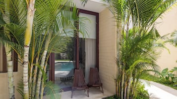 Habitación doble superior, balcón | Terraza o patio