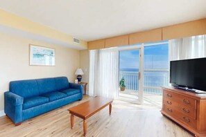 TV, offices - Inviting Oceanfront 2BR,King,Pool,A133 (Myrtle Beach)