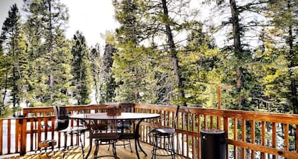 Paws in the Pines, quaint romantic cabin, world class fishing, dog friendly