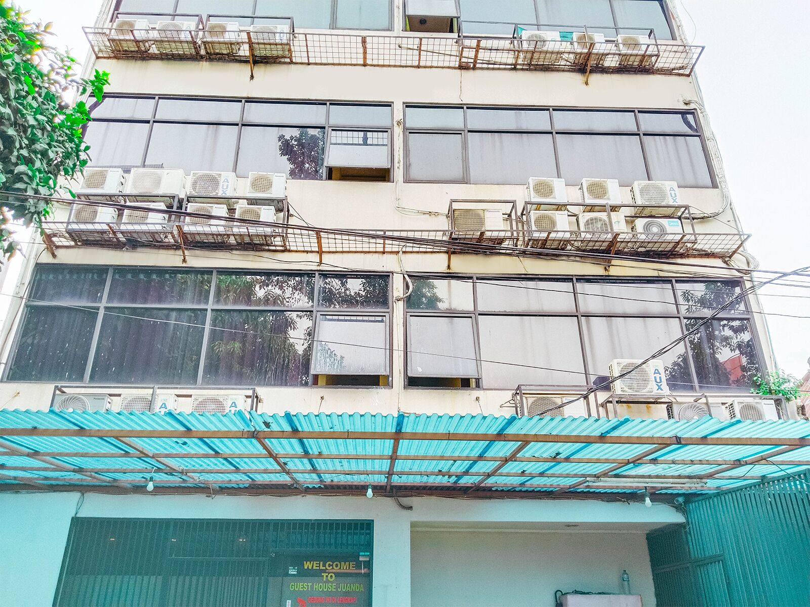 Façade de l’hébergement