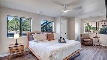 1 bedroom, desk, WiFi, bed sheets