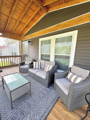 Terrace/patio - Lake Life Awaits-Relax with Scenic Views! Walk to Lake, Playground, & Boat Ramp! (Macon)