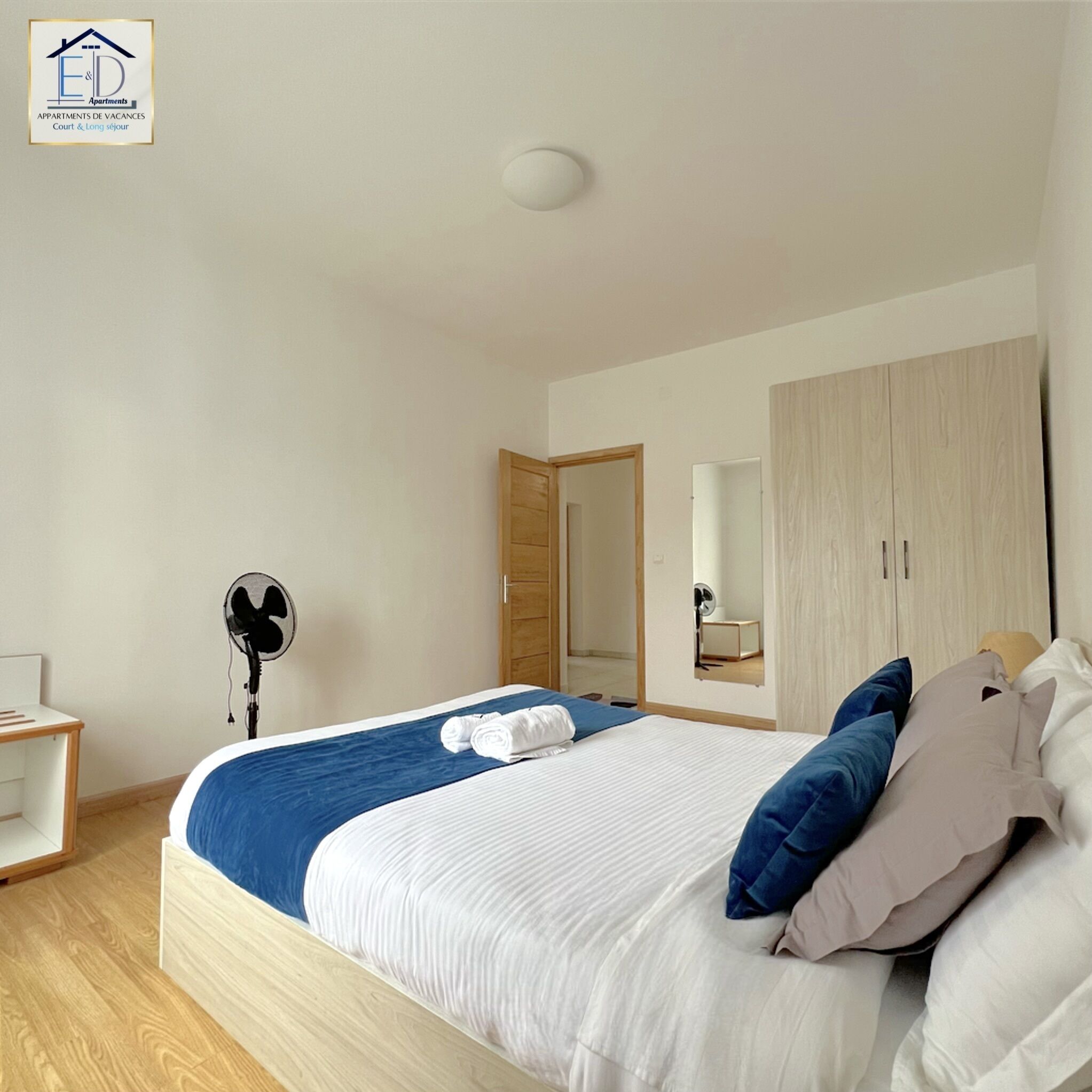 2 dormitorios, tabla de planchar con plancha, wifi gratis y ropa de cama