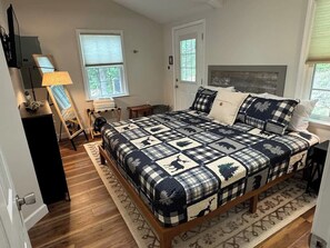 2 bedrooms, iron/ironing board, travel crib, WiFi