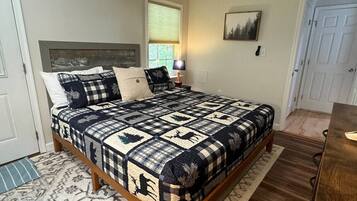 2 bedrooms, iron/ironing board, travel crib, WiFi