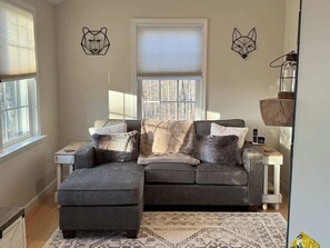 TV, fireplace, offices
