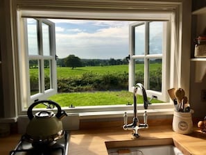 Fridge, microwave, toaster