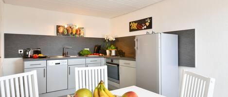 Fridge, oven, stovetop, dishwasher