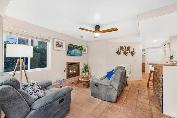 تلفزيون، مدفأة