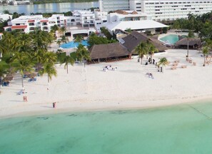 Sun loungers, beach towels