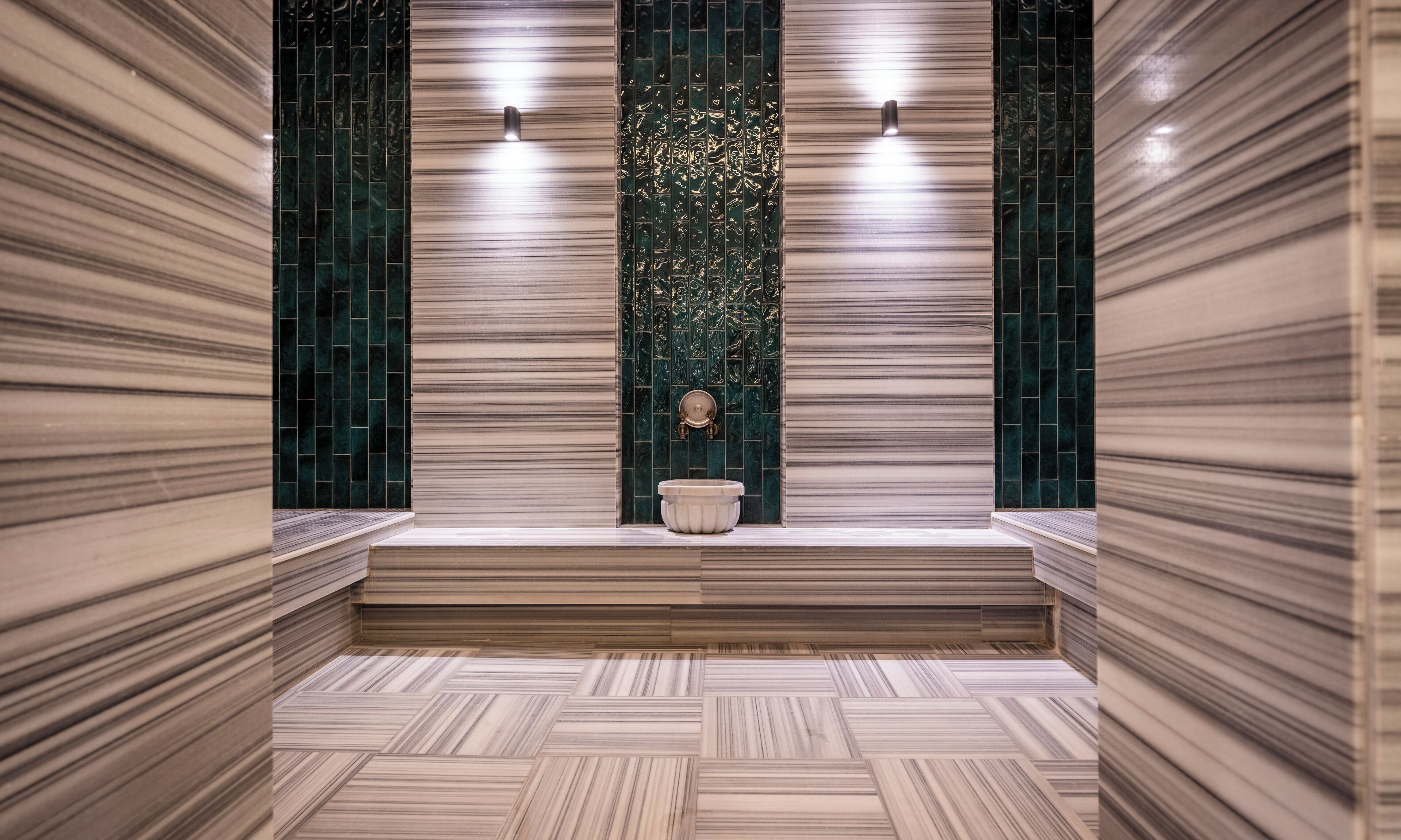 Sauna, Turkish bath, body treatments, aromatherapy, body scrubs, facials