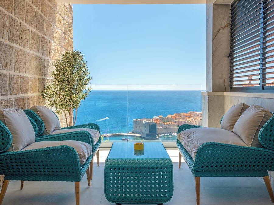 Panoramic Apartment, Sea View | Terrace/patio