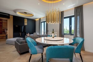 Appartement Panoramique, vue mer | Coin séjour