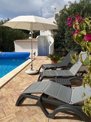 Piscine extérieure, piscine chauffée