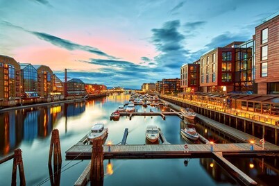 Bryggeleilighet med Balkong i Trondheim Sentrum