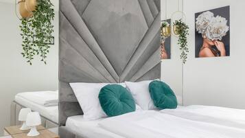 Apartment, 1 Schlafzimmer, Balkon | 1 Schlafzimmer, individuell dekoriert, individuell eingerichtet