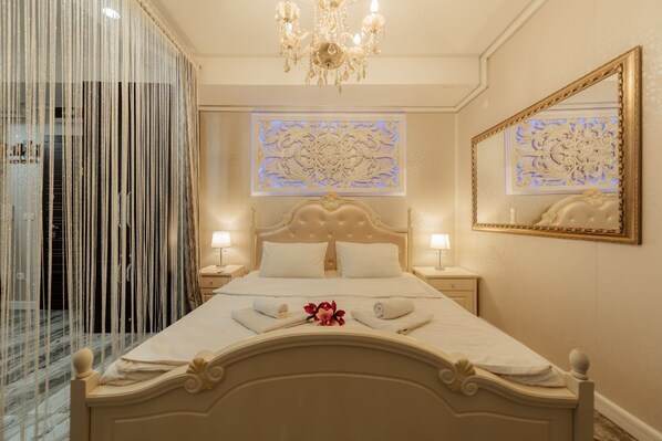 1 soverom, strykejern/-brett, wi-fi og sengetøy