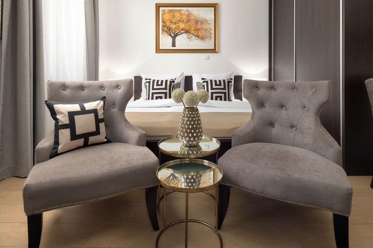 Studio (A1) | 1 sovrum, värdeförvaringsskåp på rummet och strykjärn/strykbräda