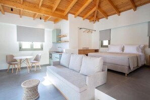 Living area - Veramente Villas With Sea View: Villa B (Katouna)