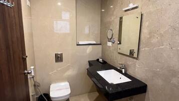 Hair dryer, slippers