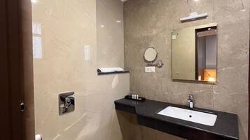 Hair dryer, slippers