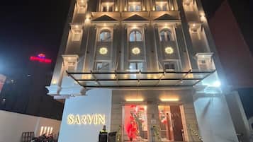 Overnatningsstedets facade