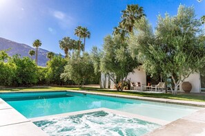 A heated pool - Modern Olive 3 Mid Century Modern Retreat (Palm Springs)