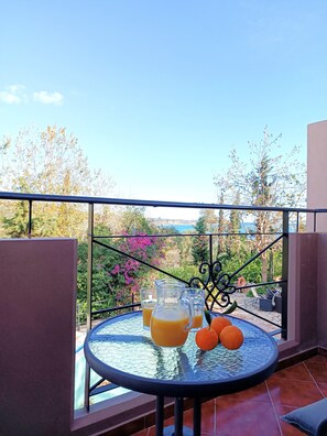 Suite superior, mirando al mar | Vistas del balcón