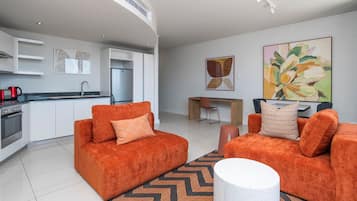 Apartment, 1 Bedroom | Living area | 40-inch flat-screen TV with satellite channels