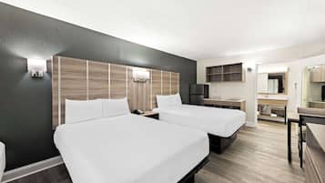 Room, 2 Double Beds, Non Smoking | Desk, free WiFi, bed sheets