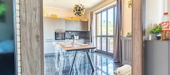 Barolo area. Cozy Design app With panoramic view. Amazing interior and furniture