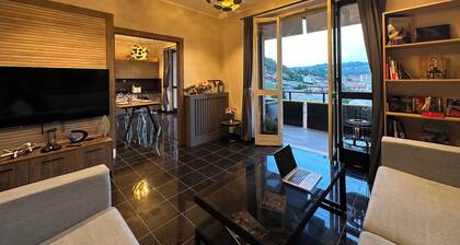 Barolo area. Cozy Design app With panoramic view. Amazing interior and furniture