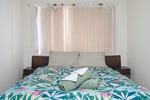 1 makuuhuone, vuodevaatteet